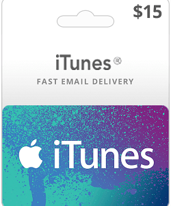 گیفت کارت آیتونز 15 دلاری