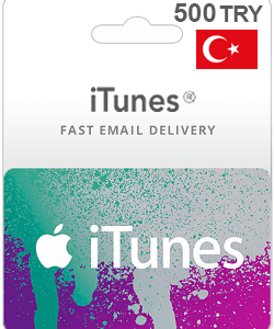 گیفت کارت آیتونز 500 لیر ترکیه